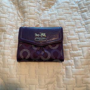 Purple Coach Wallet